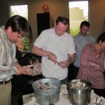 Slow Food Fish Dinner oyster-shucking