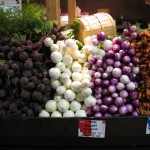 Calgary Farmers Market Beets & Onions