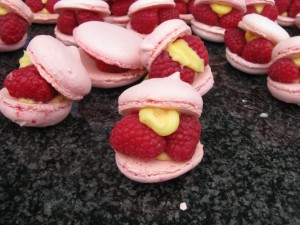 Raspberry Macarons