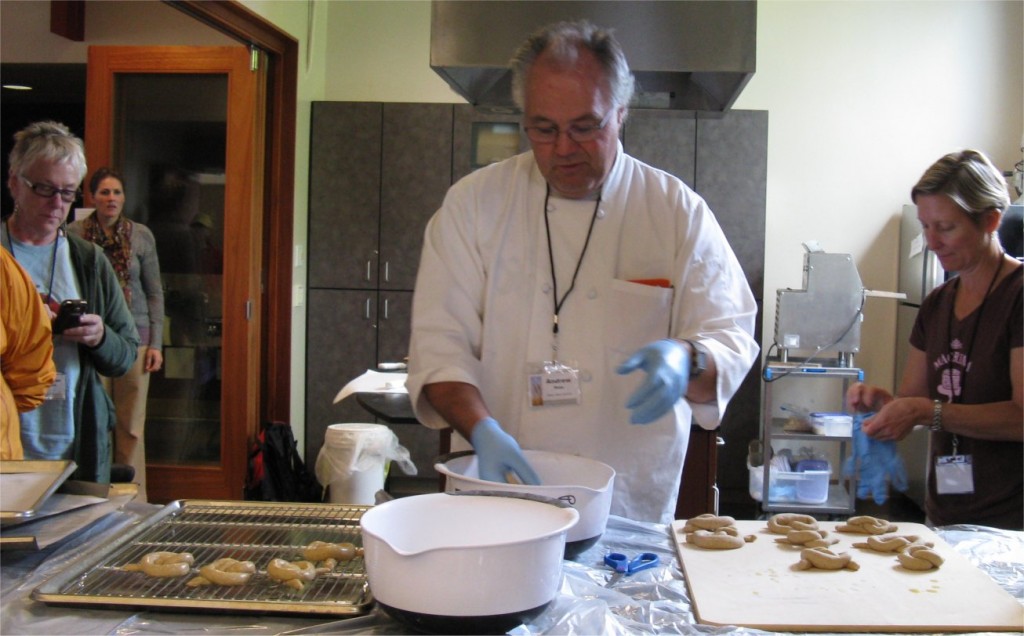 Andrew Ross makes barley bagels Iambic Cafe