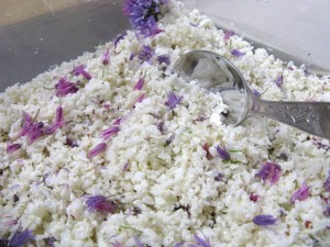 Raw Cauliflower "Risotto"