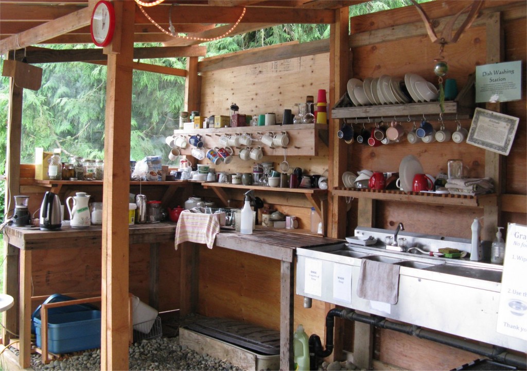 Dishwashing area Iambic Cafe